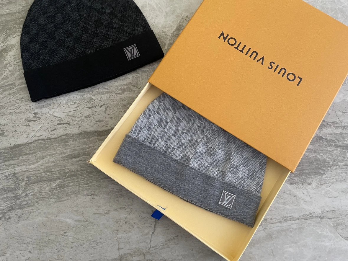 Tessellated Brimless Wool Velvet Cap Knit Hat Stylish Comfortable Personalized - Image 2