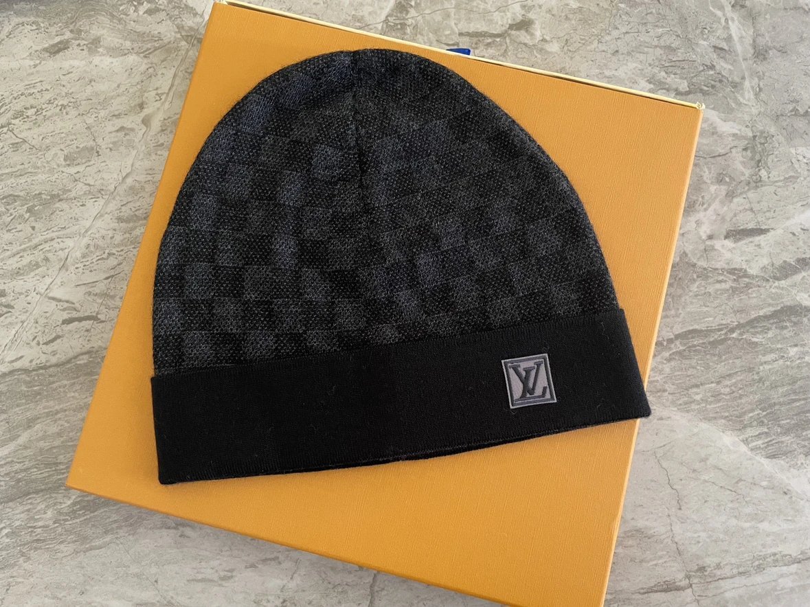 Tessellated Brimless Wool Velvet Cap Knit Hat Stylish Comfortable Personalized - Image 3