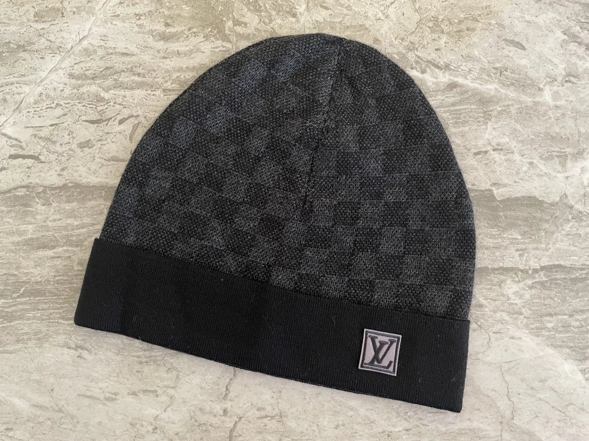 Tessellated Brimless Wool Velvet Cap Knit Hat Stylish Comfortable Personalized - Image 4