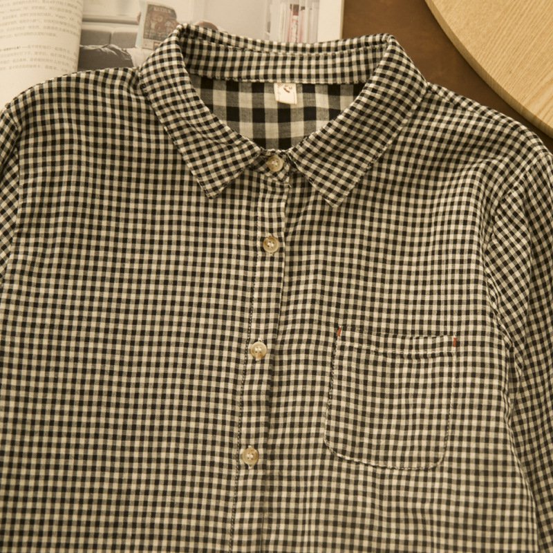 black and white check